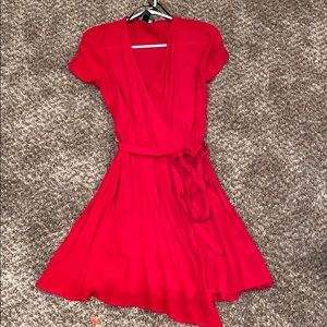 BRAND NEW RED WRAP DRESS